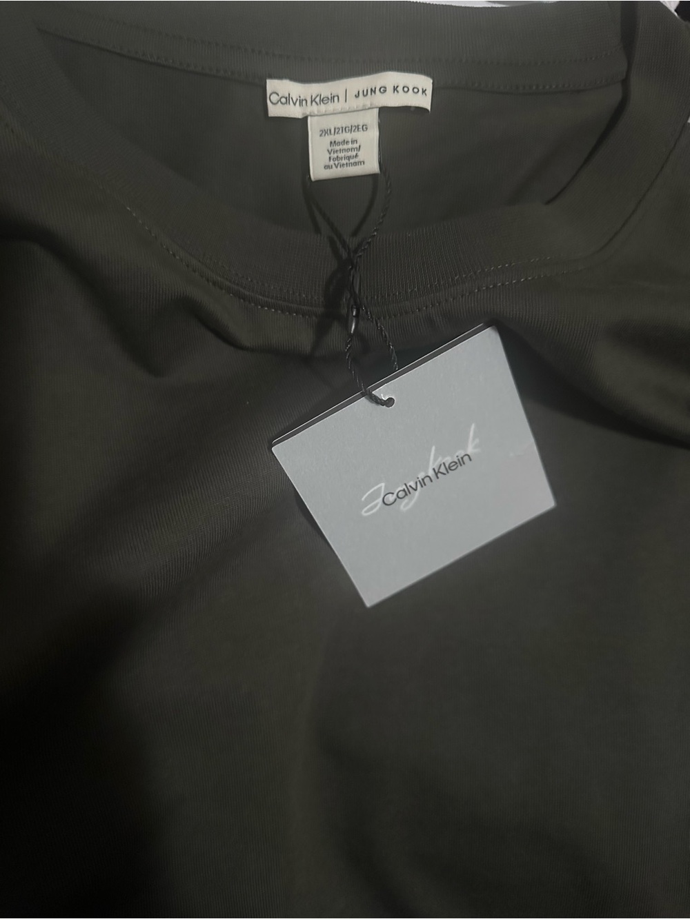 Calvin Klein x Jung Kook black long sleeve shirt with racing stripe - Picture 2 of 6